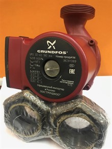 Циркуляционный насос Grundfos UPS 25-60 180 (с гайками) - фото 10182