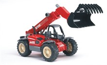 Погрузчик колёсный Manitou MLT 633 с телескопическим ковшом Bruder 02-125 - фото 8399